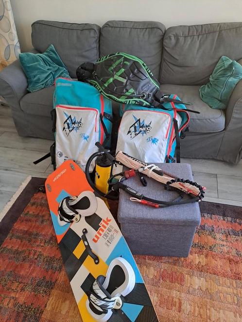 Kitesurf complete set (beginners), Watersport en Boten, Kitesurfen, Gebruikt, Twintip, Ophalen