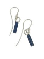 Zilveren oorbellen, oorhangers, met lapis lazuli., Hangers, Zo goed als nieuw, Info@nynkegardenier.nl, Met edelsteen
