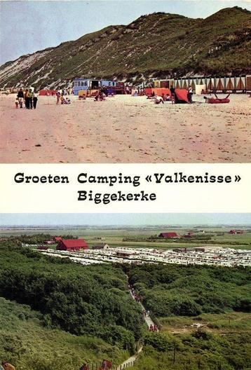 Groeten Camping Valkenisse, Biggekerke - 2 afb - 1972 gelope beschikbaar voor biedingen