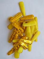 Partij kniphoesjes goud met pailletten 55mm 40 stuks, Hobby en Vrije tijd, Knutselen, Ophalen of Verzenden, Nieuw, Materiaal