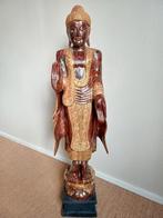 Boeddha beeld hout, Antiek en Kunst, Ophalen