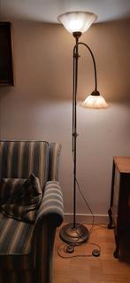 Art deco vloerlamp met gemarmerd glas zie foto's, Ophalen of Verzenden, Zo goed als nieuw, Glas, 150 tot 200 cm