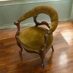 Antieke Biedermeier/Willem lll  Mahonie Bureau Stoel, Antiek en Kunst, Ophalen