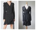Gestuz - prachtige als nieuwe wikkeljurk / zwart / maat 40, Kleding | Dames, Jurken, Maat 38/40 (M), Verzenden, Zwart, Zo goed als nieuw