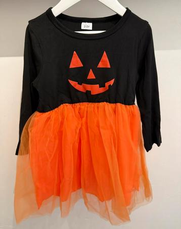 Halloween tutu jurkje enge pompoen oranje zwart jurk 92 98 beschikbaar voor biedingen