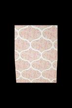 5448 Sixties bloemenbehang pastel roze  lila wolkjes swiet, Verzenden, Roze