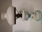 Antieke porseleinen petroleum lamp, Antiek en Kunst, Ophalen of Verzenden