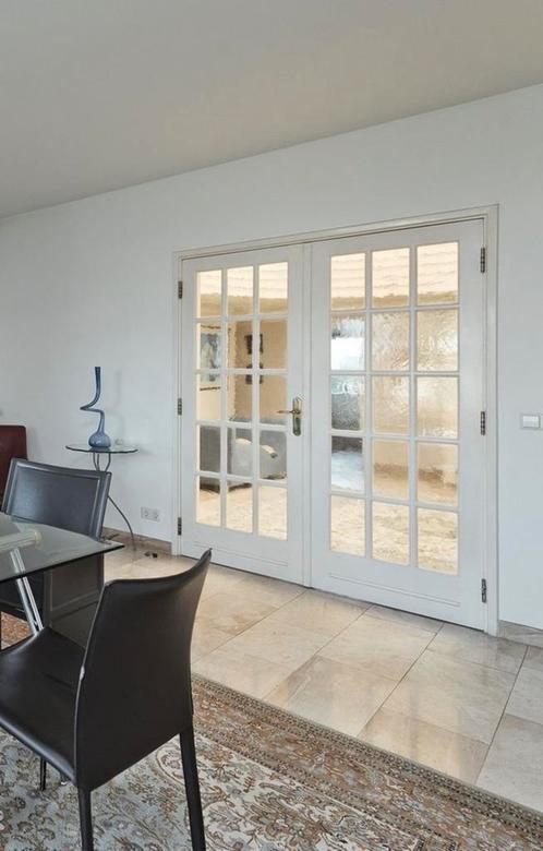 Dubbele houten binnendeuren met glas. LEES BERICHT, Doe-het-zelf en Verbouw, Deuren en Horren, Nieuw, Binnendeur, 200 tot 215 cm