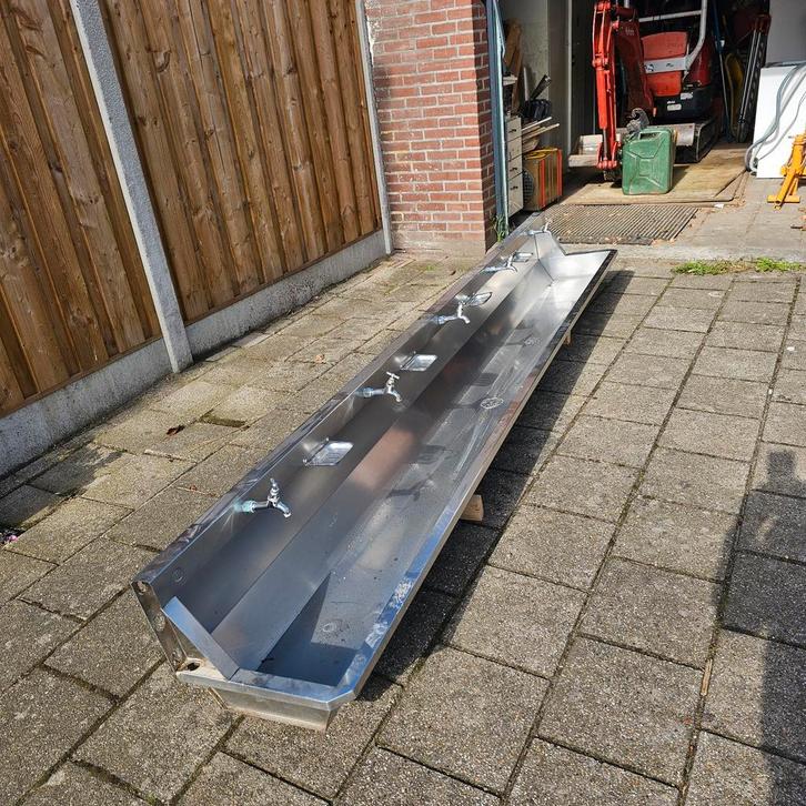 RVS Wastrog - 3 Meter, Doe-het-zelf en Verbouw, Sanitair, Gebruikt, Douche, Rvs, Ophalen of Verzenden