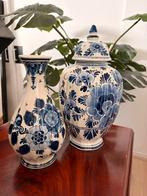Delfts Blauw Vaas & Kruik - Handgeschilderd, Ophalen of Verzenden