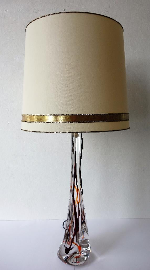 Vintage tafellamp Kristalunie Maastricht schemerlamp, Ophalen, Gebruikt, Vintage, 75 cm of meer