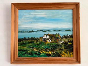 Prachtig olieverf schilderij. Vergezicht door Daan Langeweg beschikbaar voor biedingen
