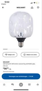 2x MOLNART LED Lamp E27 - Nieuwstaat, Led-lamp, Minder dan 30 watt, Soft of Flame, Zo goed als nieuw