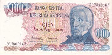 ARGENTINA 100 PESOS Mooi Biljet beschikbaar voor biedingen