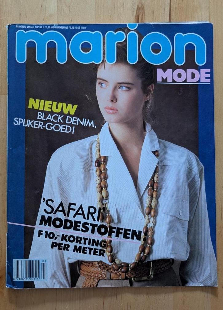 Marion mode nr 1 januari 1987, Hobby en Vrije tijd, Kledingpatronen, Zo goed als nieuw, Vrouw, Marion, Ophalen of Verzenden