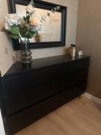 IKEA Malm ladekast 6 lades zwartbruin, Huis en Inrichting, Kasten | Ladekasten, Ophalen, 150 tot 200 cm, Zo goed als nieuw, 3 of 4 laden