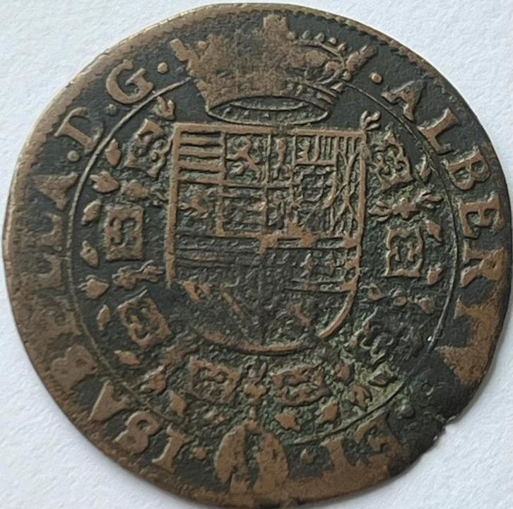 Zuidelijke Nederlanden jeton 1618, Postzegels en Munten, Penningen en Medailles, Overige materialen, Nederland, Ophalen of Verzenden