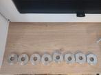 8 rozetten deurklink, Doe-het-zelf en Verbouw, Deuren en Horren, Ophalen, Gebruikt, 80 tot 100 cm, Binnendeur