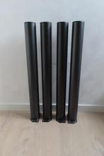 Duraline Meubelpoot Zwart Hamerslag Staal 4x (4619), Huis en Inrichting, Tafelonderdelen, Ophalen, Tafelpoot, Minder dan 50 cm