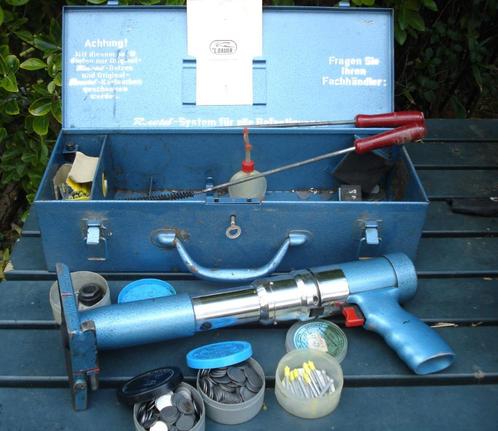 SPIJKERPISTOOL, SCHIETPISTOOL, Niettang Tacker, Antiek en Kunst, Antiek | Gereedschap en Instrumenten, Ophalen of Verzenden