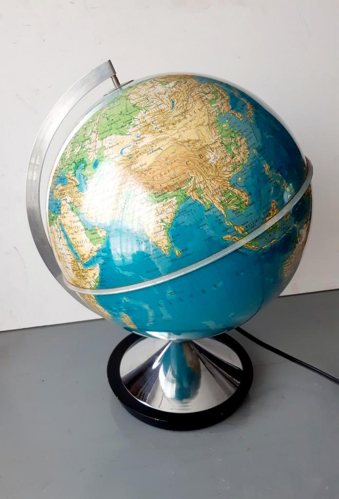 Vintage Golina Amsterdam Globe - Verlicht!, Huis en Inrichting, Woonaccessoires | Wereldbollen, Gebruikt, Verlicht, Ophalen of Verzenden