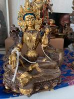 De vergulde groen godin Tara statue/ beeld, Ophalen of Verzenden