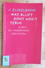 Wat blijft komt nooit terug - J.Eijkelboom, Ophalen of Verzenden, Zo goed als nieuw