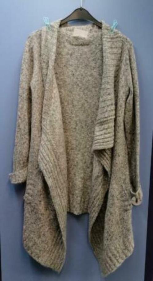 Just B lang grijs gemêleerd mohair vest maat L ruim nr 36761, Kleding | Dames, Truien en Vesten, Zo goed als nieuw, Maat 42/44 (L)