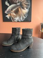 AQA Leren Enkellaarsjes Zwart Maat 39, Ophalen of Verzenden, Gedragen, Zwart, Lage of Enkellaarzen