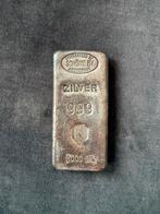 1 kg Zilverbaar – 999 Fijn – Schöne B.V. Amsterdam, Postzegels en Munten, Edelmetalen en Baren, Ophalen, Zilver