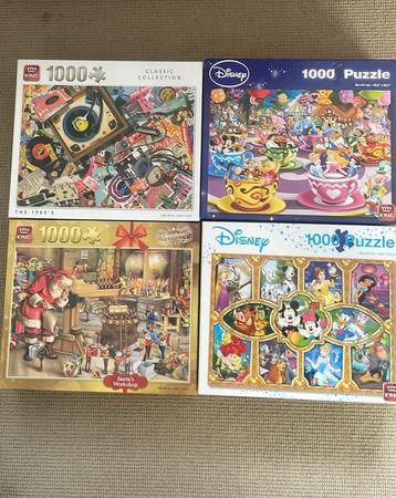 Diverse puzzels (1000 stukjes)