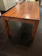 Te koop: teakhouten tafel (geolied), Ophalen, Gebruikt, Teakhout, 50 tot 100 cm