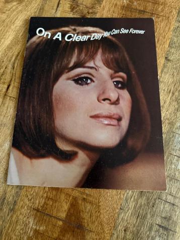 Film Programa Boek On A Clear Day - Barbra Streisand 1970 beschikbaar voor biedingen