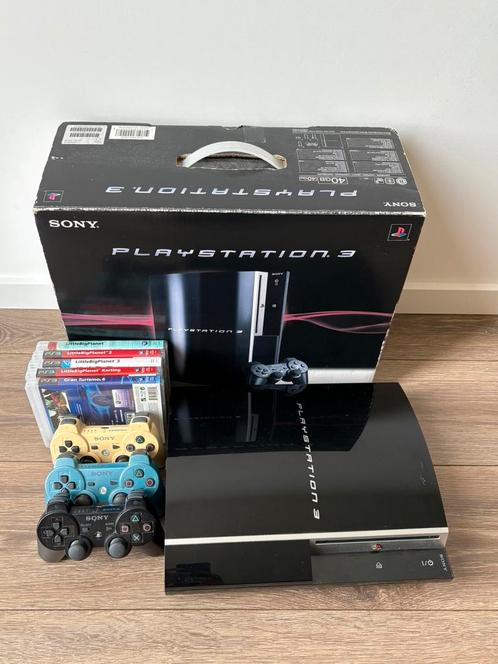 PlayStation 3 met 5 spellen in originele doos, Spelcomputers en Games, Spelcomputers | Sony PlayStation 3, Gebruikt, Ophalen of Verzenden