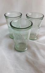 BACARDI glazen, 3 stuks, Ophalen of Verzenden, Zo goed als nieuw, Borrel- of Shotglas