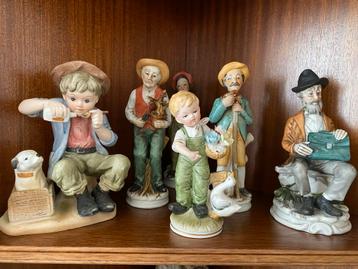 Vintage Porseleinen Beeldjes Capodimonte beschikbaar voor biedingen