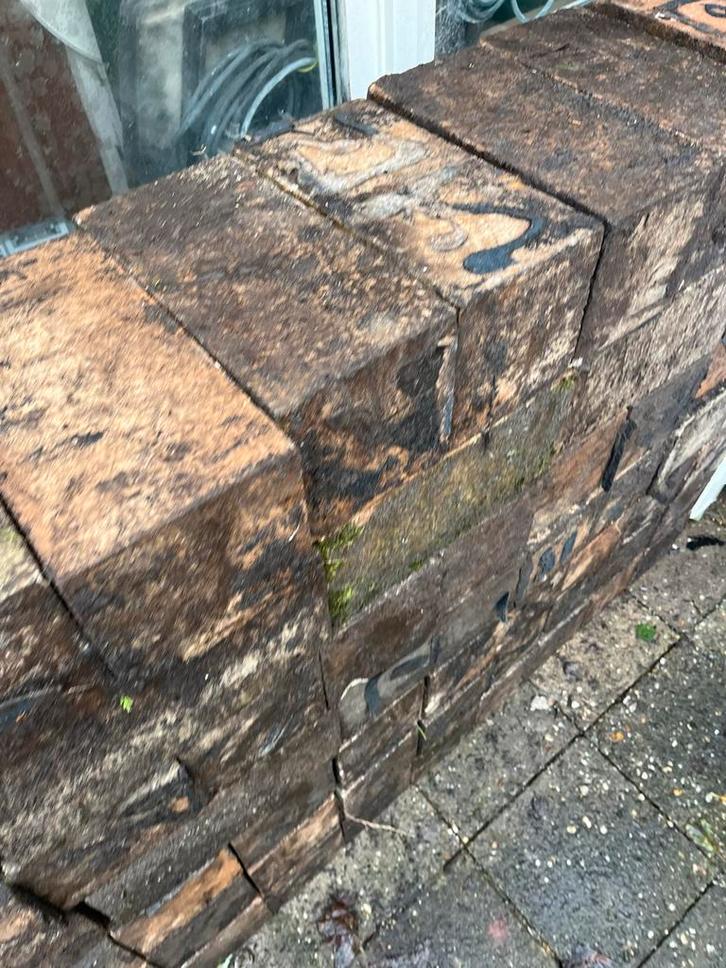 Stapelblokken - Gebruikt, Tuin en Terras, Tegels en Klinkers, Gebruikt, Overige typen, Beton, Minder dan 5 m², Ophalen