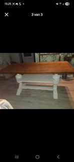 Houten Tafel met Sierlijk Onderstel, Antiek en Kunst, Ophalen