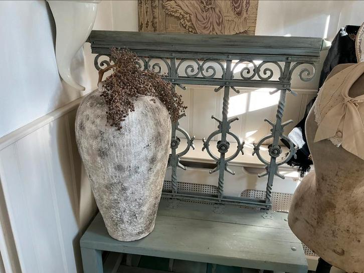 Antiek Frans gierijzeren  bankje, Antiek en Kunst, Curiosa en Brocante, Ophalen