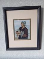 Leuke reproductie mooi ingelijst, Antiek en Kunst, Ophalen of Verzenden