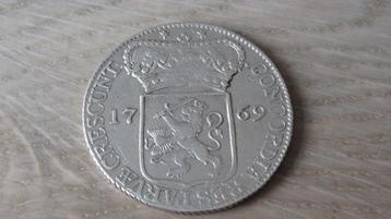 Zilveren provinciale dukaat 1769 Zeeland / bodemvondst beschikbaar voor biedingen