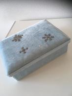 Kerststempels, kerstdoos fluweel kerstcadeau alles, Diversen, Kerst, Ophalen of Verzenden, Zo goed als nieuw