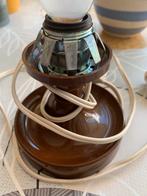 Vintage bruin sputnik lampje jaren ‘60, Ophalen of Verzenden, Zo goed als nieuw, Glas, Minder dan 50 cm