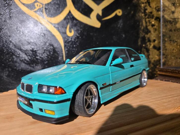 BMW M3 E36 Coupe 1:18 Solido Works Mint Green ombouw OZ mito, Hobby en Vrije tijd, Modelauto's | 1:18, Nieuw, Auto, Solido, Ophalen of Verzenden