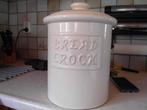 voorraadpotten x 3 met deksel keramiek wit hoogte 28cm creme, Ophalen, Gebruikt