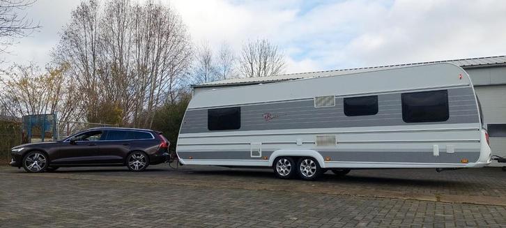 Tabbert Bellissimo 740 caravan met queensbed bovag gekeurd, Caravans en Kamperen, Caravans, Particulier, tot en met 5, Rondzit