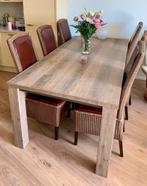 6x Lloyd Loom eetkamerstoelen + gratis nieuwe eetkamertafel, Huis en Inrichting, Ophalen of Verzenden, Zo goed als nieuw, 6 tot 8 stoelen