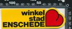 Sticker: Winkelstad Enschede, Verzamelen, Ophalen of Verzenden, Zo goed als nieuw, Bedrijf of Vereniging