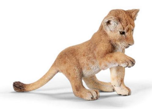 Schleich 14377 leeuw welp, dierfiguur, Verzamelen, Dierenverzamelingen, Zo goed als nieuw, Beeldje of Figuurtje, Wild dier, Ophalen of Verzenden