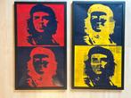 Set authentieke Che Guevara Kunstwerken op doek. 70x42 cm., Ophalen of Verzenden